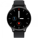 CANYON Badian SW-68, Smartwatch, Realtek 8762CK, 1.28''TFT 240x240px; RAM : 160KB, Lithium-ion polymer battery, 3.7V 190mAh Include, Black Zinc alloy middle frame + plastic bottom case+ black Silicone strap + black strap buckle, 44.9x 10.9mm, strap:  ...