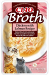 INABA Ciao Broth Chicken and Salmon - skanėstas katėms - 40g
