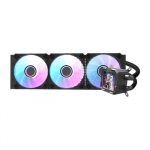 Au&scaron;inimo sistema - darkFlash DV360S 360mm AIO vandens au&scaron;intuvas su ARGB, LCD juodas