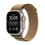 Apple Watch Ultra 4 GPS + Cellular 49mm Natural Titanium Case with Desert Alpine Loop - M