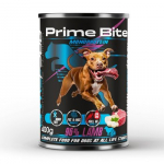 PRIME BITE Monoprotein Lamb with parsley - drėgnas ėdalas &scaron;unims - 400g