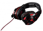 MODECOM VOLCANO MC-832 GHOST laidinės ausis uždengiančios žaidimų ausinės su mikrofonu ir Virtual 7.1 surround sound bei LED ap&scaron;vietimu