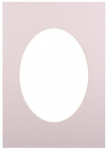 Passepartout 21x29.7, light grey oval