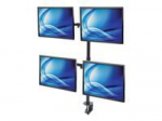 MANHATTAN Monitor Mount supports 4 LCD Monitors holds four 33-81.3cm 13inch to 32inch Monitors up to 8kg black