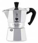 Bialetti Moka Express Mokos gaminimo indas 0,06 L Aliuminis, Juoda