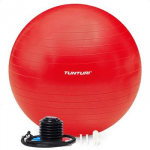 Tunturi Gymball Anti Burst Mank&scaron;tos kamuolys su pompa 55cm, Raudona