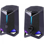 PC SPEAKERS ROCKET 2.0 6W LED USB BLACK