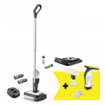 Vacuum Cleaner|KARCHER|FC 2-4 + WV 4-4 Set|Dry and wet|Electric mop|Black/Silver|Bagless|Battery| 2.2 kg|9.791-983.0