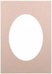 Passepartout 21x29.7, beige oval