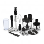 TEFAL | Blender | Infinity Force Pro 5in1 HB95LD38 | Hand Blender | 1200 W | Number of speeds Variable | Black/Stainless steel