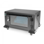 DIGITUS Charging trolley 16 charge bases 14inch black 384x550x375mm electr. lock incl. USB fan