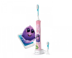 Philips Sonicare For Kids Sonic electric toothbrush HX6352/42 Built-in Bluetooth&reg; Coaching App 2 brush heads and 10 stickers 2 modes/Damaged package