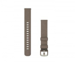 Garmin watch strap Lily 2 Nylon, coffee/cream gold