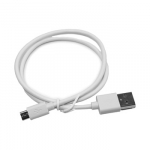 Universalus įkrovimo laidas Micro USB 2.0, 50cm, baltas