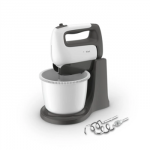 TEFAL | HT464138 Prep'Mix+ | Hand Mixer | 500 W | Number of speeds 5 | Turbo mode | White/Grey