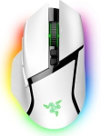 Razer Basilisk V3 Pro belaidė baltos spalvos bevielė Bluetooth žaidėjų pelė su RGB LED ap&scaron;vietimu | 30 000 DPI (Focus Pro 30K optinis jutiklis) | 11 programuojamų mygtukų, HyperScroll pakreipiamas ratukas | 3-osios kartos optiniai jungikliai