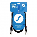 SSQ JMJM3 - Kabelis 2x Jack mono 6,3 mm - 2x Jack mono 6,3 mm, 3 m