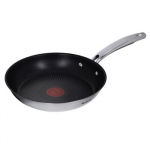 TEFAL Pan | G7320434 Duetto+ | Frying | Diameter 24 cm | Suitable for induction hob | Fixed handle | Black/Silver