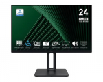 MSi PRO MP245PG 100Hz LED monitorius su IPS technologija | 23.8 colių | FULL HD (1920x1080, 16:9, 93ppi) | Reakcijos laikas: 1ms (MPRT) | Jungtys: DisplayPort, HDMI, VGA, 3.5mm | Pakreipiamas, sukamas ir palenkiamas stovas su auk&scaron;čio reguliavimu, VES ...