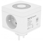 KERG SMART &ndash; 2 LIZDŲ MAITINIMO JUOSTA + USB-A+USB-C ĮKROVIKLIS + LED LEMPUTĖ 16A/250V~ M02730