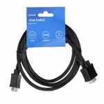 Savio Cl-202 VGA kabelis 1,8 m VGA (D-Sub) Juoda