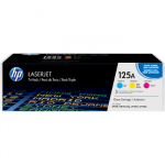 HP 125A original Toner cartridge CF373AM cyan magenta yellow standard capacity 3 x 1.400 pages 3-pack