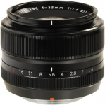 Fujifilm Fujinon XF-35mm F1.4 R juodas objektyvas
