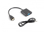 Lanberg HDMI, Mini Jack 3.5 mm, VGA Adapter | AD-0017-BK | 20 m