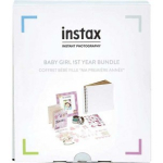 Nuotraukų Instax Rinkinys - Fujifilm Instax Collection 1St Birthday Frame, Album, Stickers, Decor Tape Pink