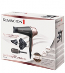 Remington | Curl and Straight Confidence Hair Dryer | D5706 | 2200 W | Number of temperature settings 3 | Ionic function | Diffuser nozzle | Black