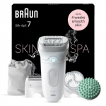 Braun | Epilator | Silk-&eacute;pil SE7-081 | Operating time (max) 40 min | Number of power levels 1 | Wet and Dry | White