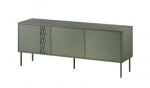 Cama RTV 3D TRESSE spintelė 150x40x55 matinės žalios spalvos