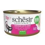 SCHESIR Chicken with ham in jelly - &scaron;lapias kačių maistas - 70g