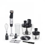 TEFAL | HB67G830 Quickchef+ | Hand Blender | 1000 W | Number of speeds 20 | Turbo mode | Black/Stainless steel