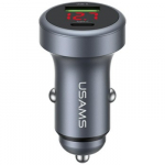 Car Charger USAMS CC327 Aluminum 45W USB-A USB-C Tarnish