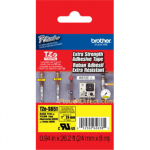 Brother | TZe-S651 Strong Adhesive Laminated Tape | Black on Yellow | TZe | 8 m | 2.4 cm