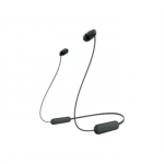 Sony WI-C100 Wireless In-Ear Headphones, Black Sony | WI-C100 | Wireless In-Ear Headphones | Wireless | In-ear | Microphone | Noise canceling | Wireless | Black