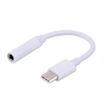 Savio garso adapteris - USB 3.1 C (M) tipo - 3,5 mm (F) lizdas - Baltas AK-35