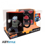 Naruto Shippuden (Akatsuki) puodelio ir padėkliuko rinkinys