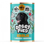 DOBRY PIES Rabbit with apple and carrot - drėgnas ėdalas &scaron;unims - 400g