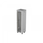 LANBERG Rack Cabinet 19inch Free-Standing 42U/600X600 FLAT PACK With Glass Door LCD grey V2