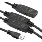 USB Prailgintuvas - 20m USB 3.0 AF-AM, 5Gbps Duomenų Perdavimo Greitis