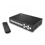 KVM Jungiklis - LINDY 5 Prievadų KVM Komutatorius su Integruotu Daugiavaizdžiu Ry&scaron;iu, HDMI, USB Type C, 4096x2160@60Hz