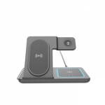 Gembird 3-in-1 foldable wireless charger stand | TA-WPC31A-01-BK