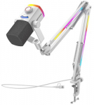 FIFINE AmpliGame AM8W PROT laidinis mikrofonas su stovu ir RGB ap&scaron;vietimu|USB/XLR