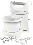 Bosch Hand mixer MFQ36460 White/ grey, Hand mixer, 450 W, Number of speeds 5, Shaft material Stainless steel,