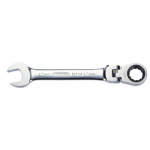 Kombinuotas terk&scaron;linis raktas lanksčia galvute GEAR+ 19mm, KS Tools