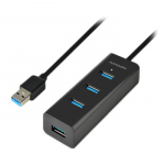 I/O HUB USB3.0 4PORT CHARGING/1.2M HUE-S2BL AXAGON