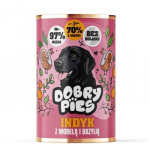 DOBRY PIES Turkey with apricot and basil - drėgnas ėdalas &scaron;unims - 400g