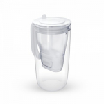 2.5L Glass Water Filter Jug - Grey